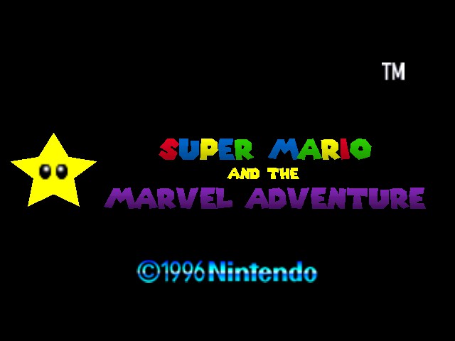 Super Mario and the Marvel Adventure Title Screen